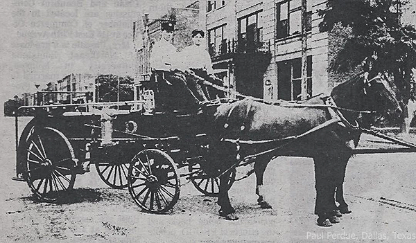 Fire Department wagon early 1900s